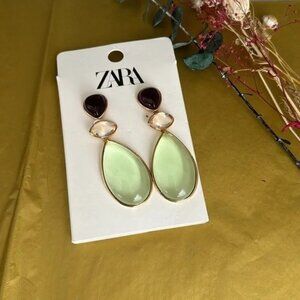 Zara Crystal Drop Earrings Nwt ✨✨🔥🔥